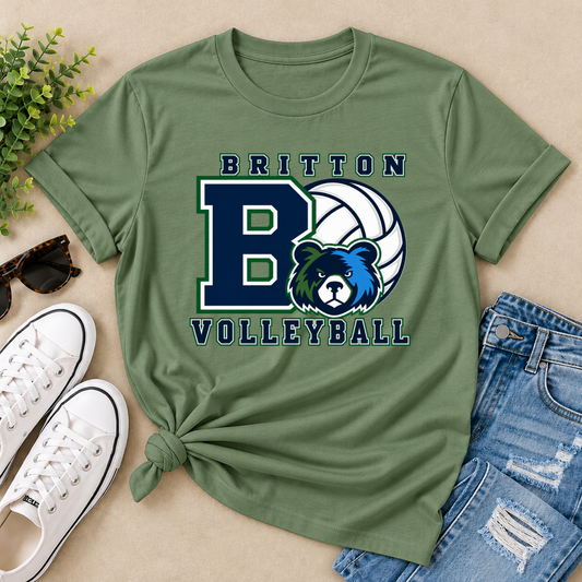 Britton Volleyball Big B Tee