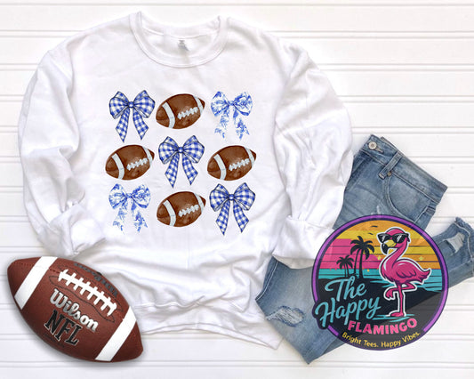 Gildan Kentucky Football and Gingham Bows Tee