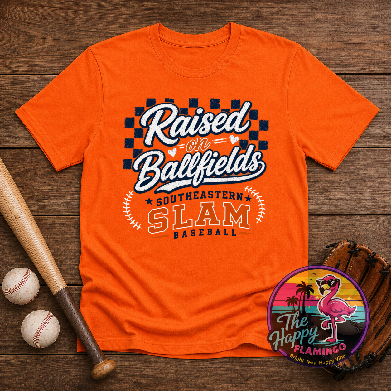Bella + Canvas Southeastern Slam Raised on Ballfields Tee