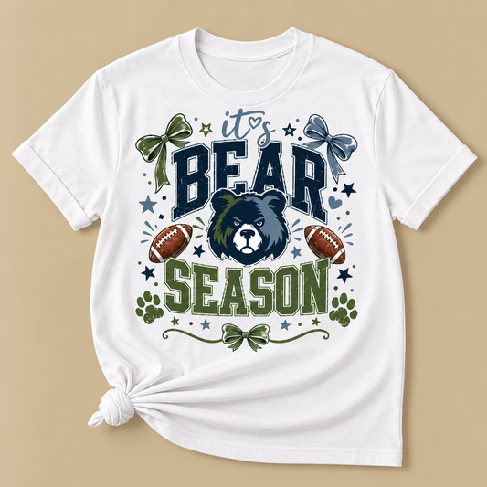Britton Football It's Bear Season Tee