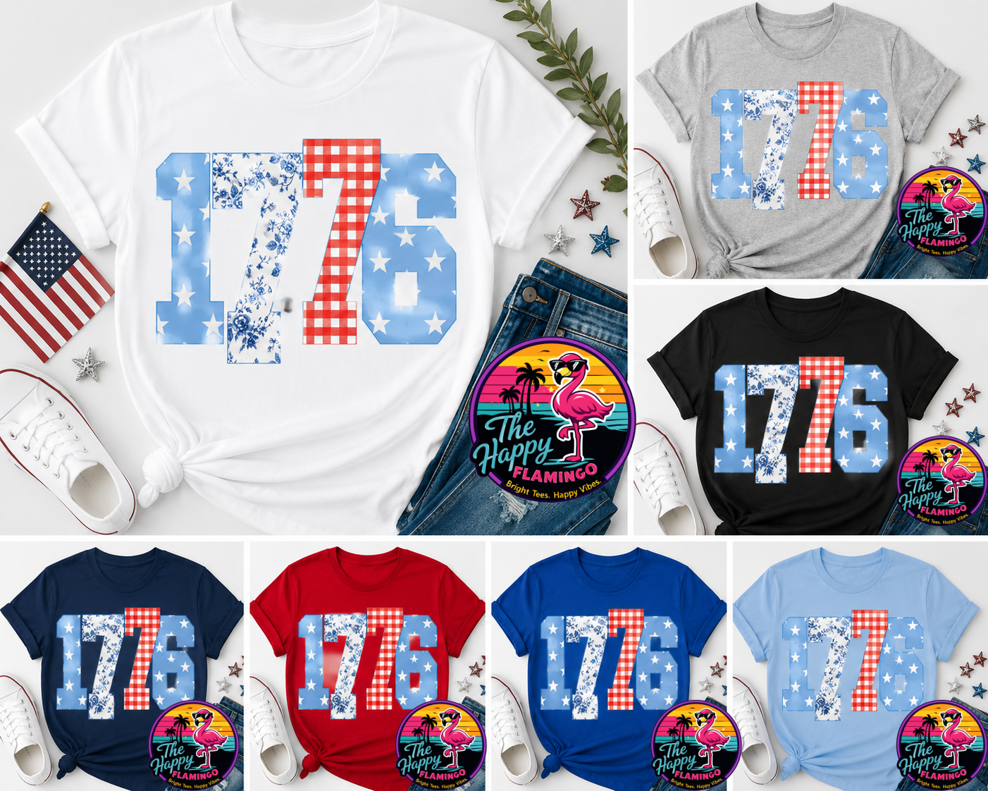 Bella + Canvas 1776 Patriotic Tee