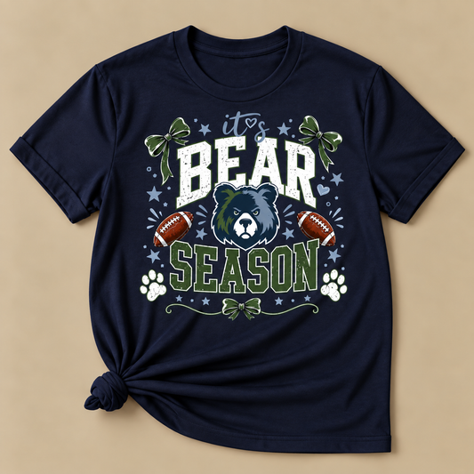Britton Football It's Bear Season Tee