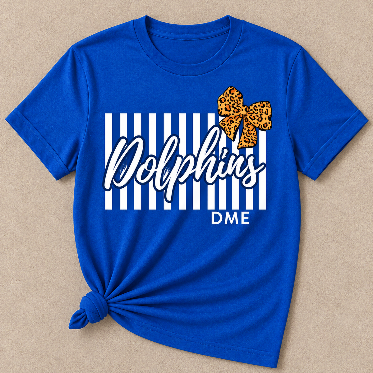 DME Cheetah Print Bow Tee
