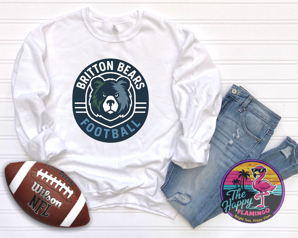 Bella + Canvas Oval Britton Football Tee