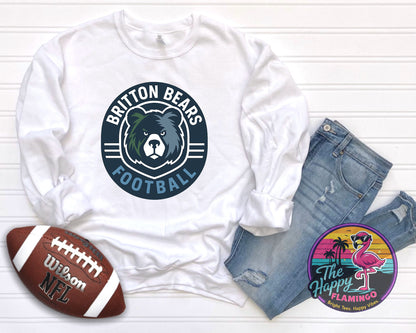 Bella + Canvas Oval Britton Football Tee