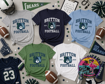 Bella + Canvas Britton Football Est. 2025 Tee