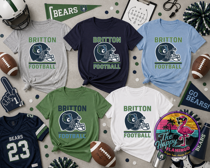 Bella + Canvas Britton Football Helmet Tee