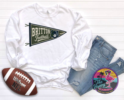 Bella + Canvas Britton Football Pennant Tee