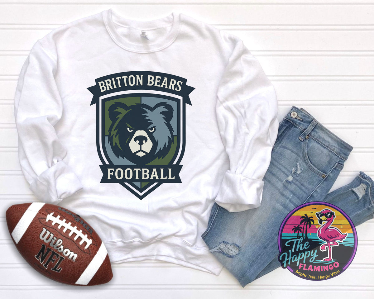 Bella + Canvas Britton Crest Football Tee