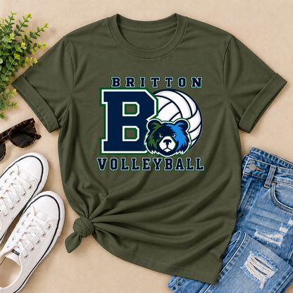 Britton Volleyball Big B Tee