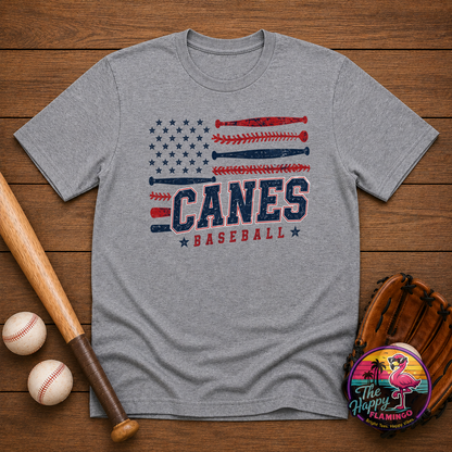 Gildan Navy Canes Flag Tee