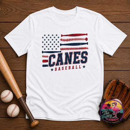 Gildan Navy Canes Flag Tee