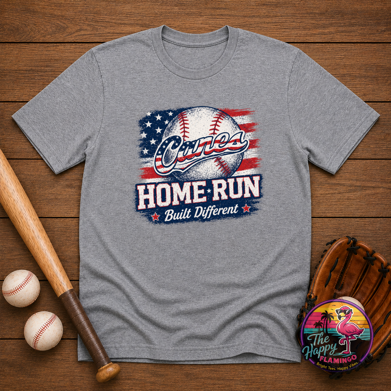 Bella + Canvas Canes Home Run Tee