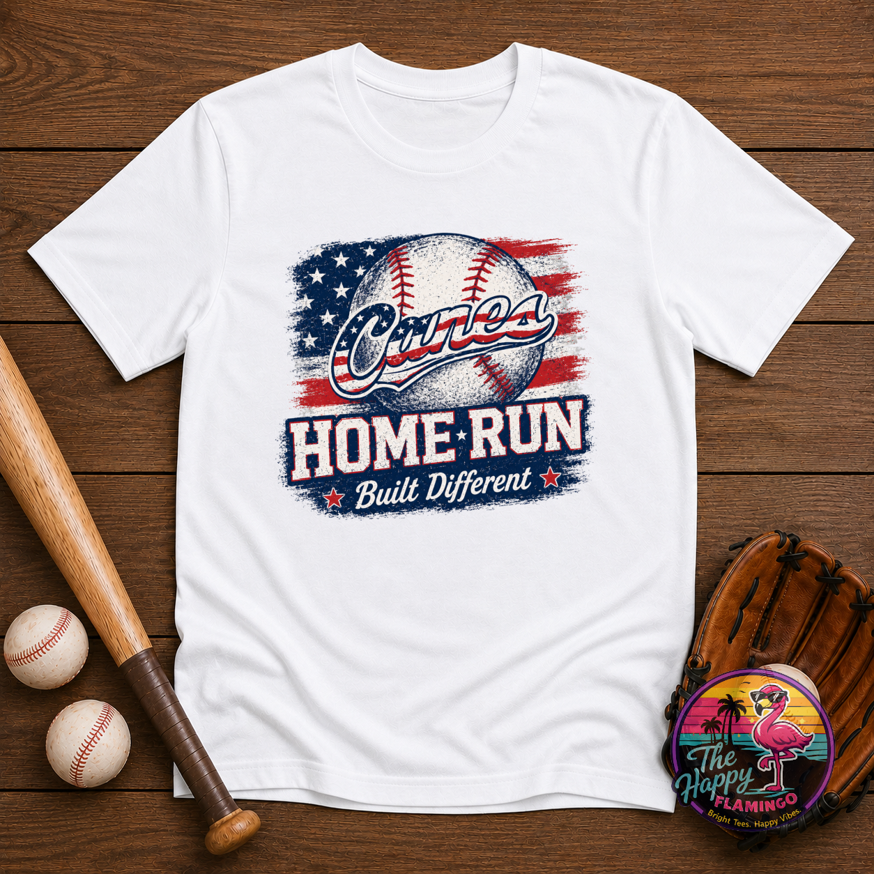 Bella + Canvas Canes Home Run Tee
