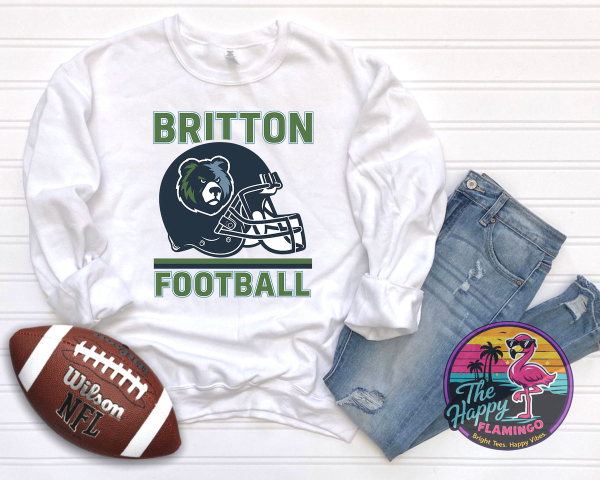 Bella + Canvas Britton Football Helmet Tee