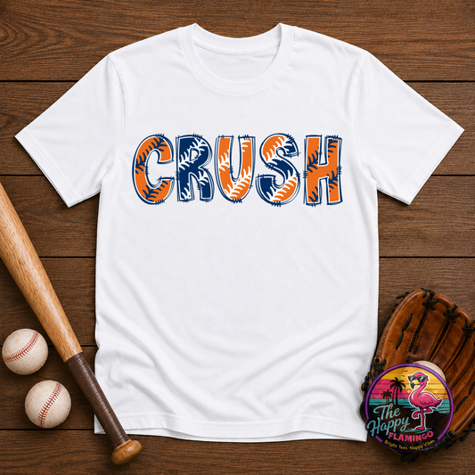 Bella + Canvas Crush Baseball Letters Tee