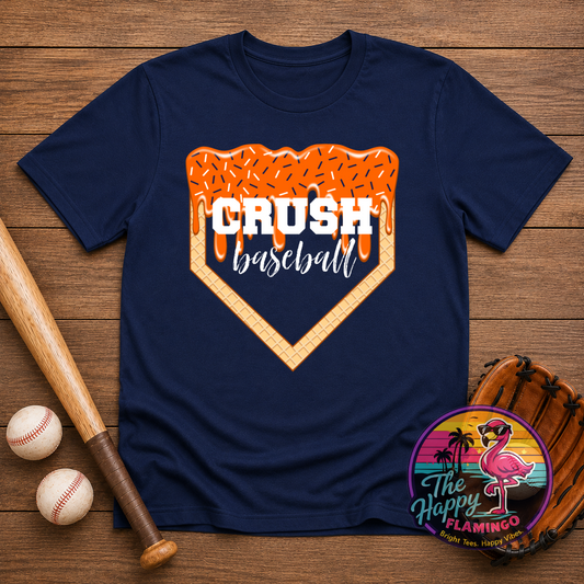 Bella + Canvas Crush Orange Drip Tee