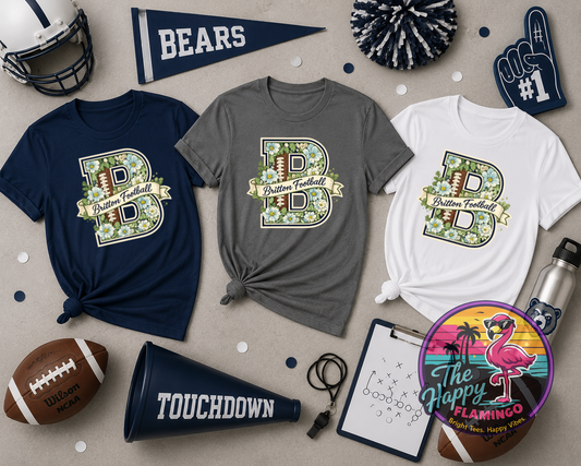 DriFit Britton Football Floral B Tee