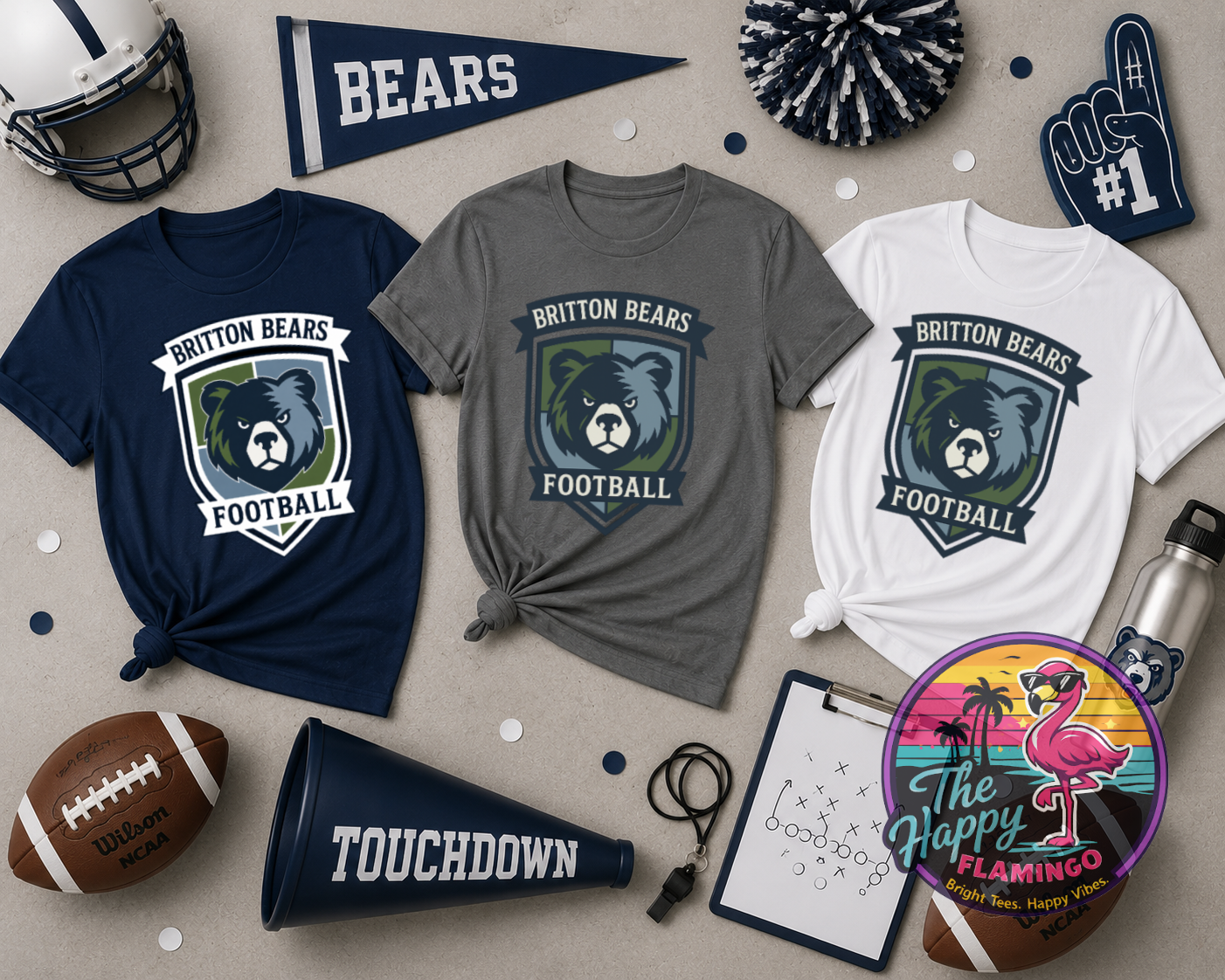 DriFit Britton Football Crest Tee