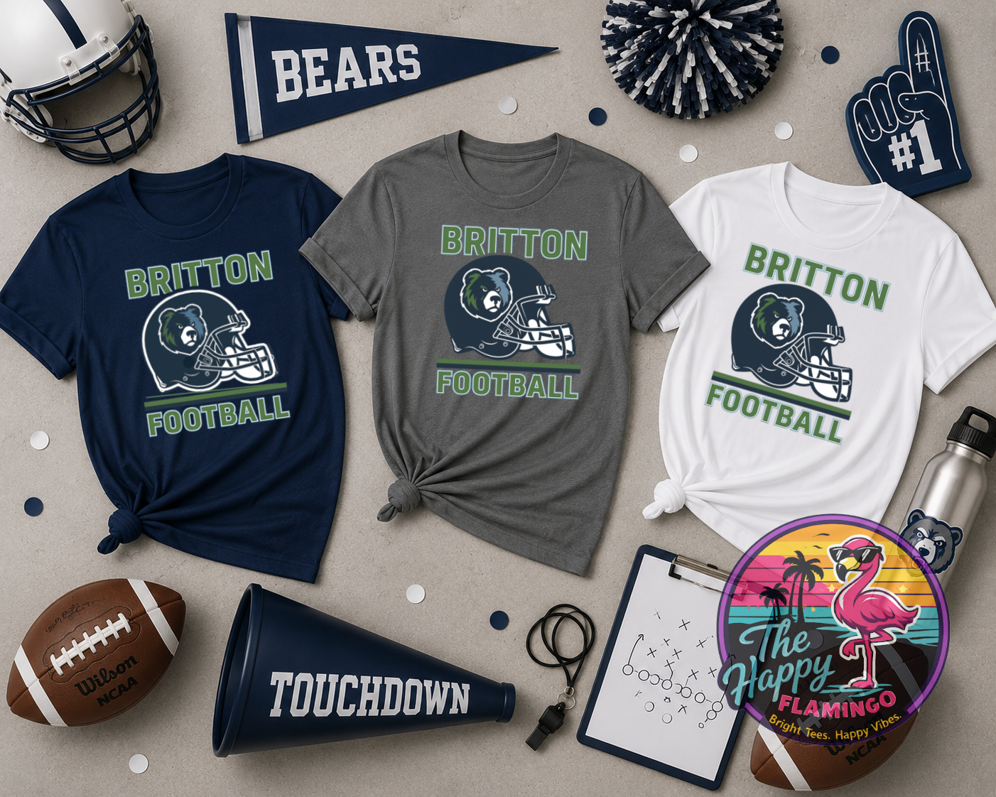 DriFit Britton Football Helmet Tee