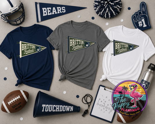 DriFit Britton Football Pennant Tee