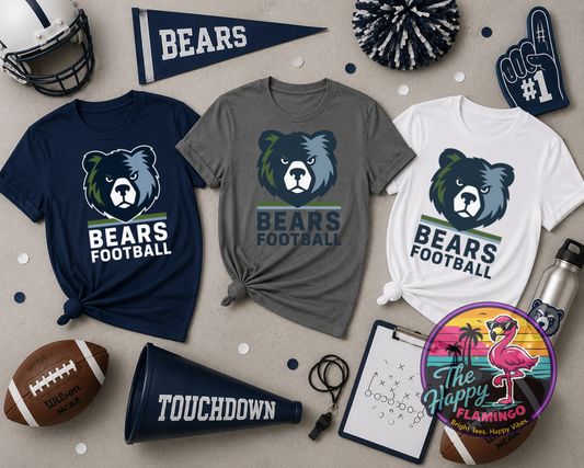DriFit Britton Stacked  Bears Football Tee