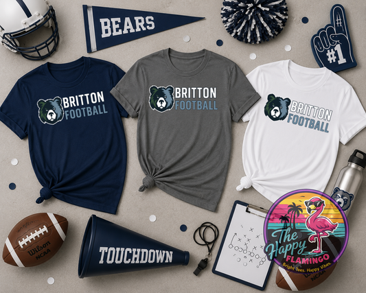 DriFit Stacked Britton Football Tee