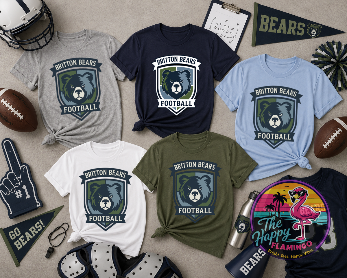 Gildan Britton Football Crest Tee