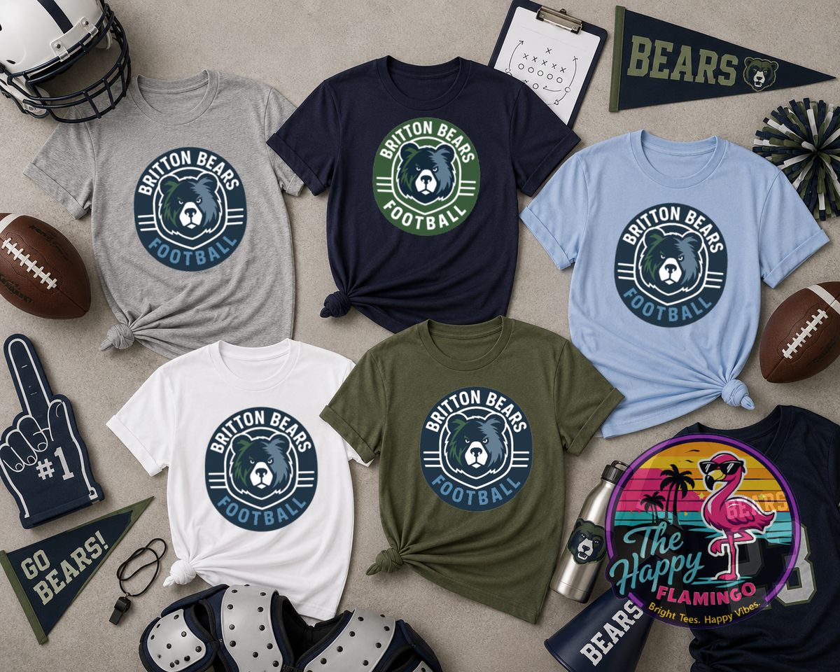 Gildan Oval Britton Football Tee