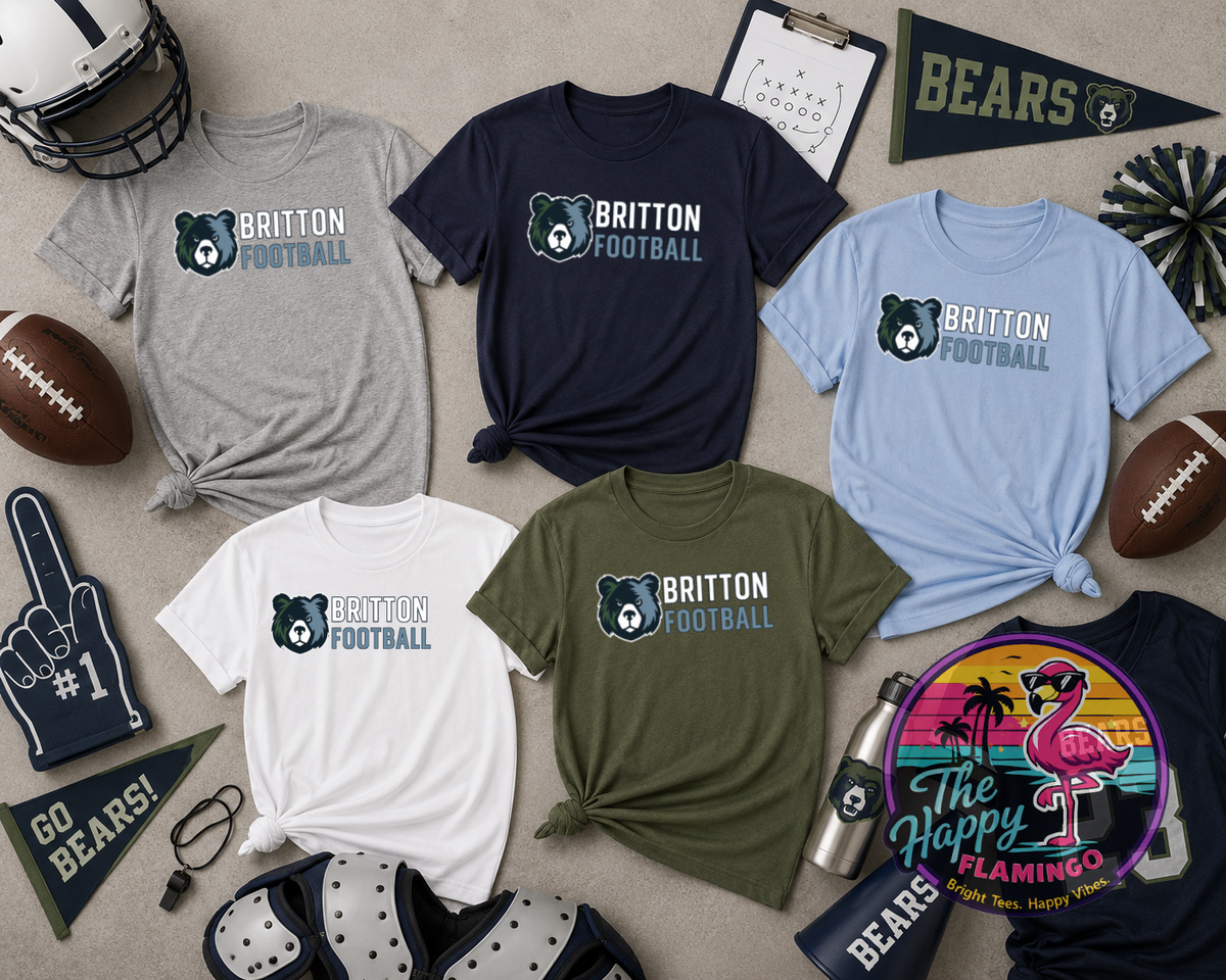 Gildan Stacked Britton Football Tee