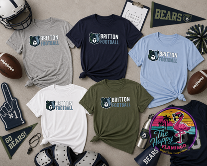 Gildan Stacked Britton Football Tee