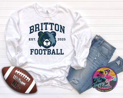 Bella + Canvas Britton Football Est. 2025 Tee