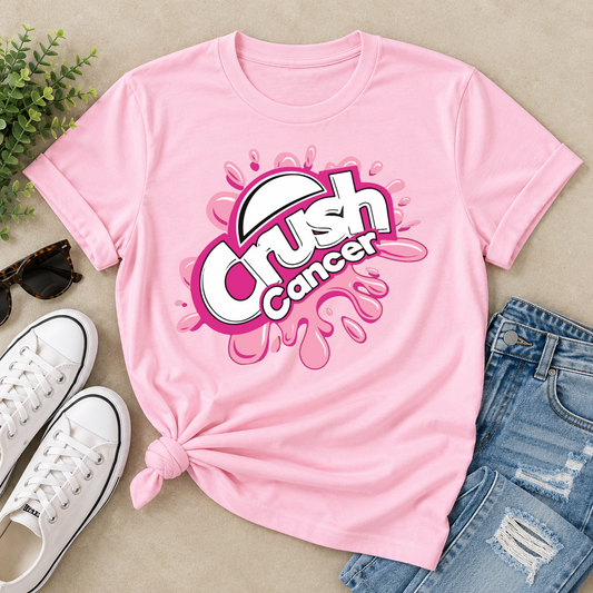 Breast Cancer Awareness Pink Crush Cancer Tee