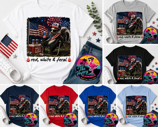 Bella + Canvas Skunk Patriotic Tee