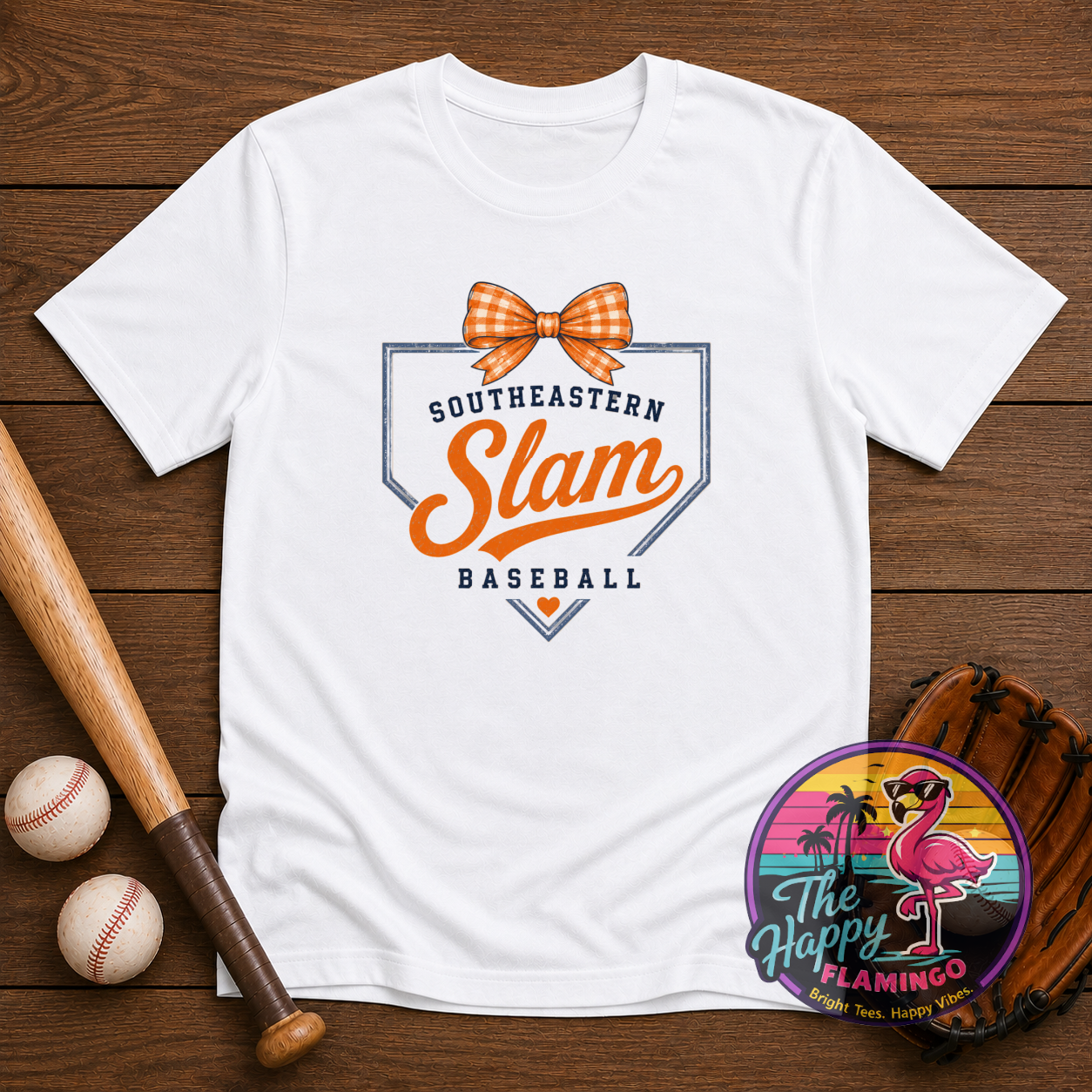Gildan Slam Gingham Bow and Base Tee
