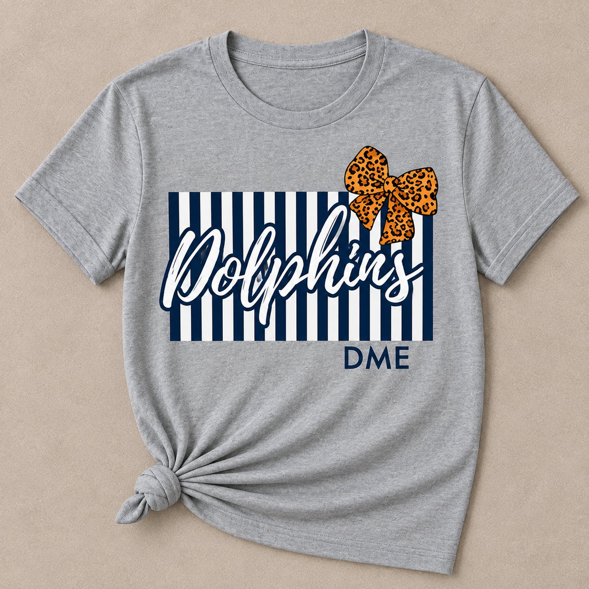 DME Cheetah Print Bow Tee