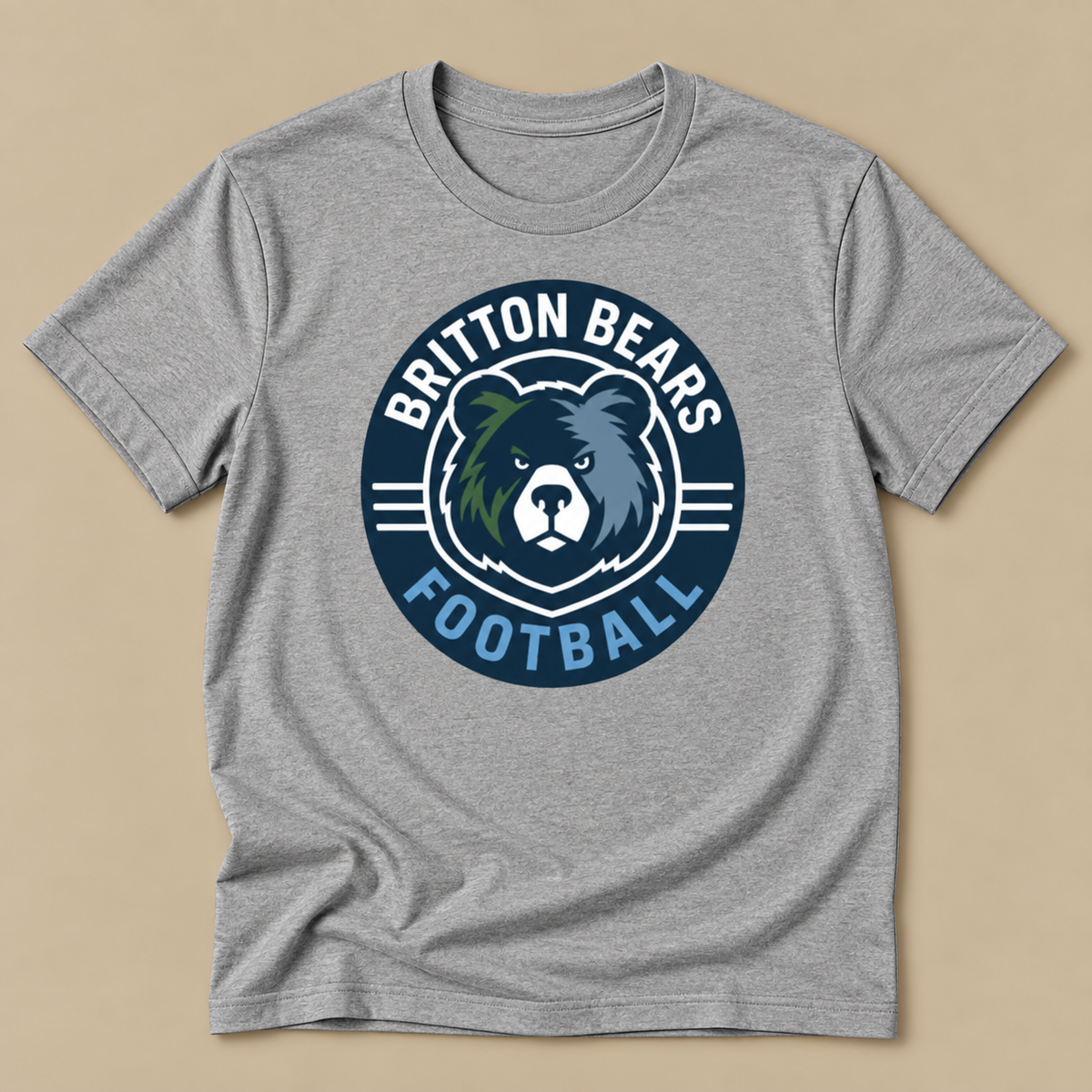 Oval Britton Football Tee